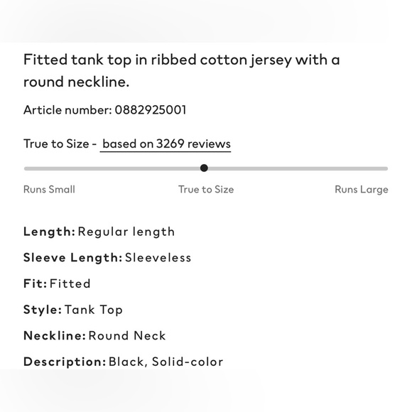 NWOT H&M Ribbed Tank Top - Picture 8 of 10